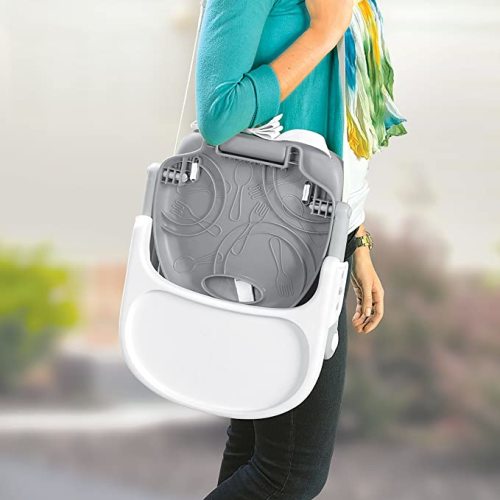 Chicco Pocket Snack Booster Seat, Grey - 1 Count (Pack of 1)