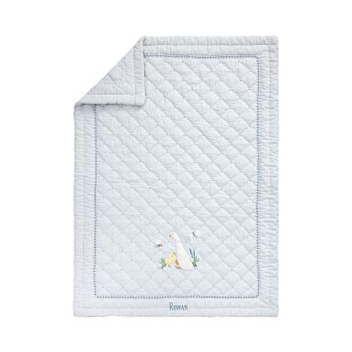 Rowan Ducks Baby Quilt , Blue Multi