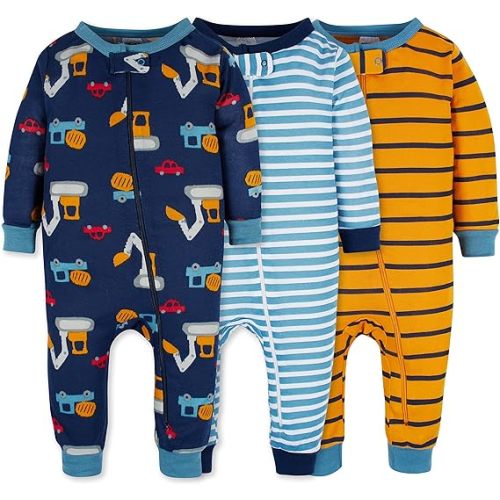 Onesies Brand baby-boys 3-pack Snug Fit One-piece Cotton Pajamas