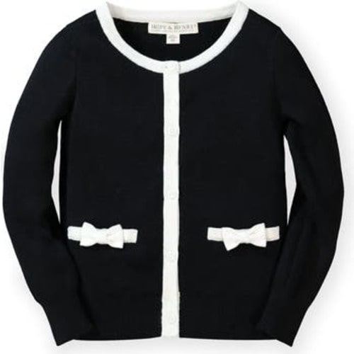 Girls' Bow Pocket Cardigan, Infant, 3-6M