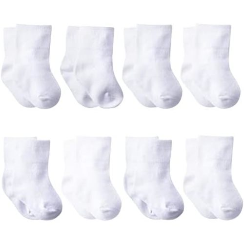 Gerber Baby 8-Pack Wiggle-Proof Jersey Ankle Socks