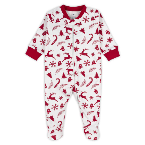 Little Star Organic Baby Unisex, Boy, Girl Christmas Sleep N Play, Size 0/3M-6/9M