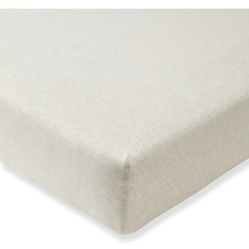 Solid Organic Cotton BEESNUG® Fitted Crib Sheet - Oatmeal