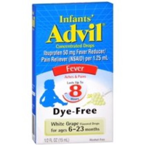 Advil Infants' Concentrated Drops White Grape Flavored Dye-Free 0.50 oz