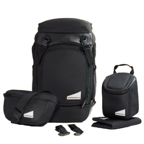Diaper Backpack & Cooler Set (Black; Travel Bundle + Sidekick) | No Reception Club – The Getaway Bag