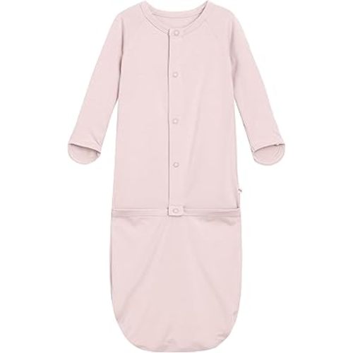Viscose from Bamboo Baby Gown Newborn Preemie Sleeper Gowns Long Sleeve Nightgowns Unisex Infant Sleepwear