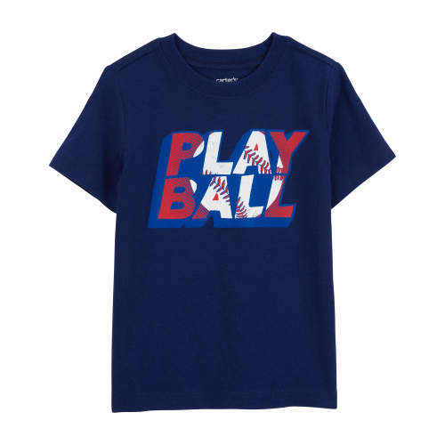 Toddler Play Ball Baseball Graphic Tee - 3T - Style,Navy
