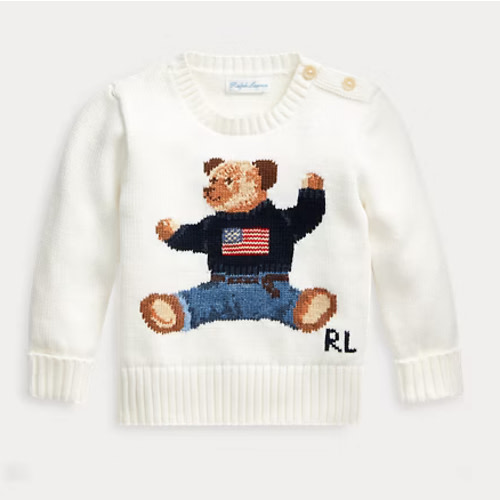 Baby Boy Polo Bear Cotton Sweater | Ralph Lauren