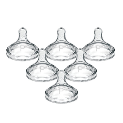 Dr. Brown's Options+ Wide-Neck Baby Bottle Nipple - Preemie, Slowest Flow - 6pk - 0m+