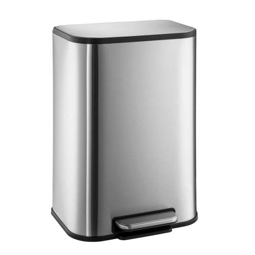 Stainless Steel Trash Can with Soft-Close Lid