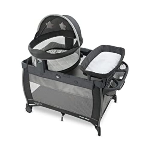 Graco Pack ‘n-Play Travel Dome LX-Playard | Features Portable Bassinet, Redmond - w/ Raised Dome