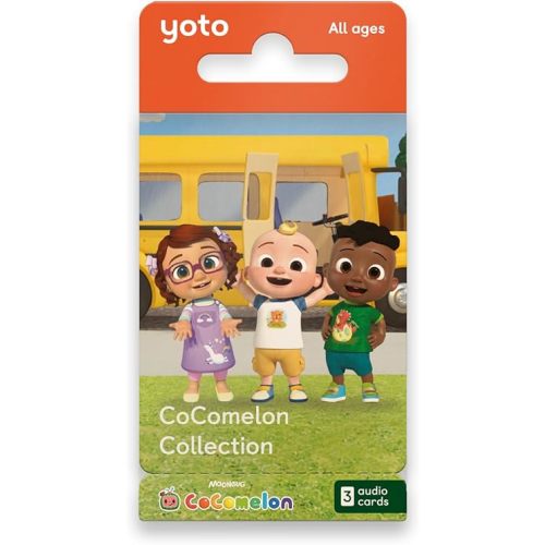 Yoto CoComelon Collection - 3 Kids Audiobook Cards for Use with Player & Mini All–in–1 Audio Player, Screen–Free Listening with Fun Festive Music for Playtime Travel & Holiday Parties, All Ages