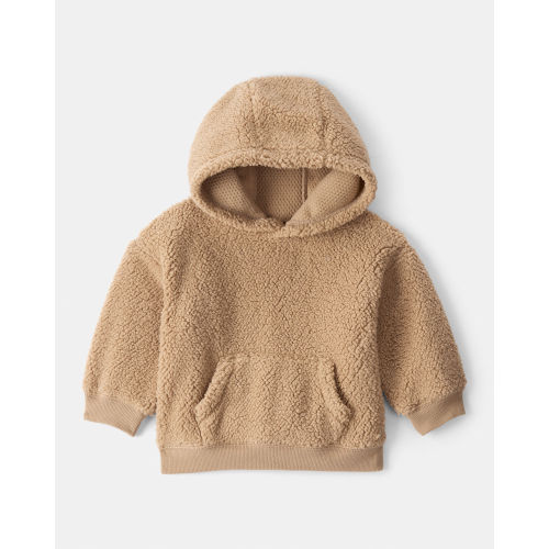 Baby Boy Sherpa Long-Sleeve Hoodie (12M) - Brown