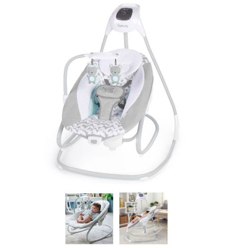 Ingenuity 2-in-1 Multi-direction Compact Baby Swing & Rocker With Vibrations - Raylan