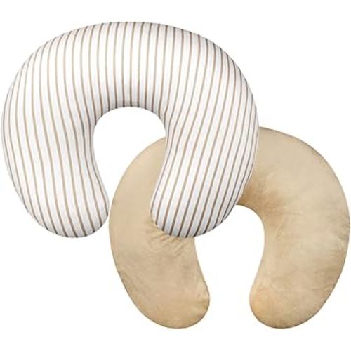 Nursing Pillow Cover 1 Pack, Removable Nursing Pillow Cover for Breastfeeding Pillows, Super Soft Comfortable Slipcover for Boy and Girls, Light Brown