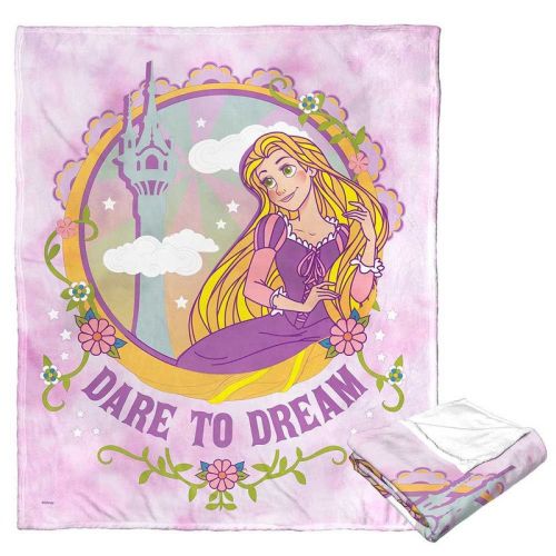 Disney Princesses Rapunzel Dreamer Silk Touch Throw Blanket 50x60 Inches