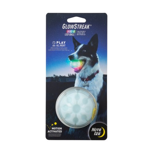 Nite Ize Glow Streak Rubber Interactive Dog Toy