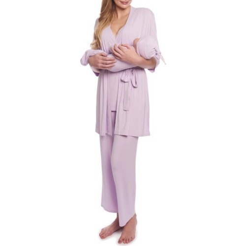 Analise During & After 5-Piece Maternity/Nursing Sleep Set, Large