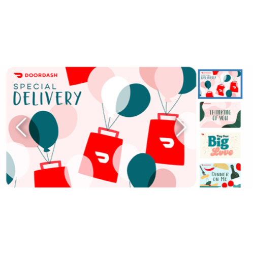 Custom Amount DoorDash Digital Gift Card