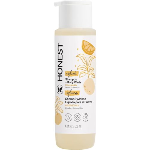 The Honest Company Shampoo & Body Wash, Citrus Vanilla Refresh, 18 fl oz