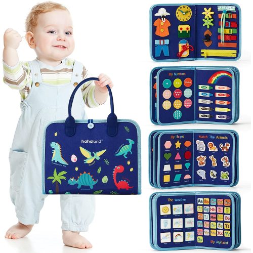 Busy Board Toddlers Travel Toys-Blue