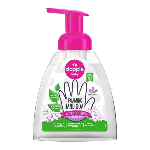 Dapple Foaming Hand Soap, Gentle Hand Wash Baby Soap, Hypoallergenic for Sensitive Skin, Powered by Plants, Lavender, 13 Fl Oz (Pack of 1)