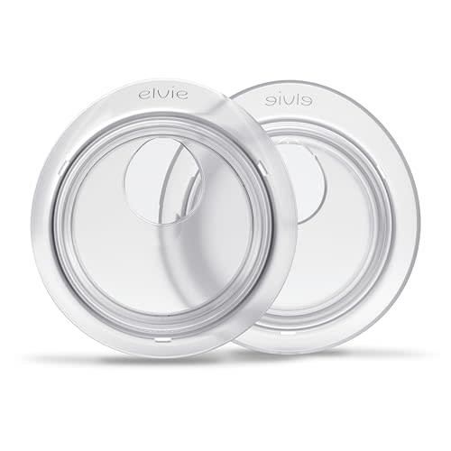 Elvie Catch Milk Collection Shells | Set of Two Discreet Leak-Protection Silicone Cups, Reuse Your Milk| Reusable Breast Shells Collect Up to 1oz | No More Wasted Milk or wasteful Breast Pads