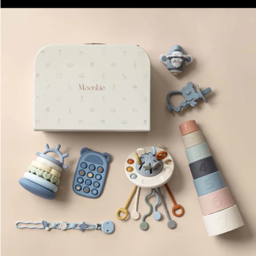 Montessori Baby Sensory Toys | Baby Gift Set | Moonkie