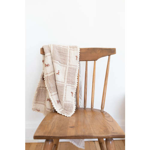 New Grain patchwork blanket - pony