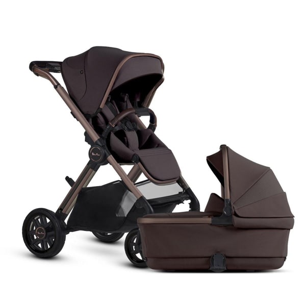 Silver Cross Reef 2 Multi-terrain Modular Stroller + Bassinet Bundle - Ganache