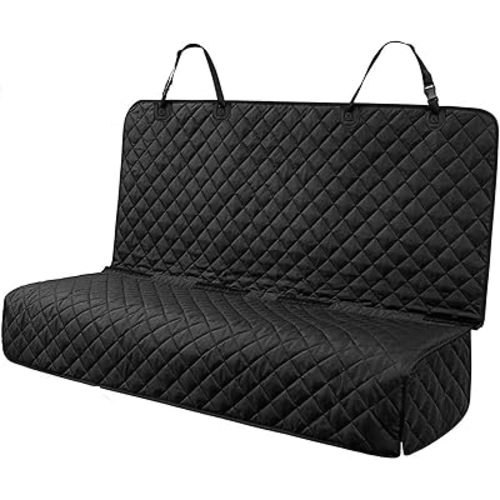 PETICON Waterproof Scratchproof Pet Bench Seat Covers for Cars, SUVs, Nonslip Durable Back Seat Cover for Dogs, Washable Backseat Protection