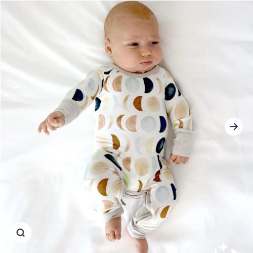 Luna Neutral Crescent Zippy – Little Sleepies