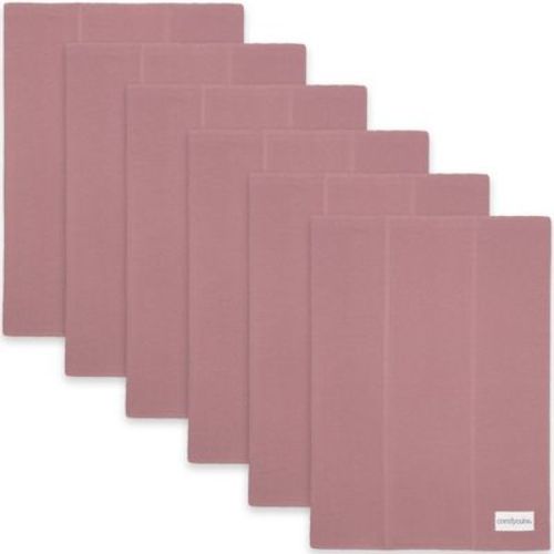 Burp Cloths 100% Cotton Washcloths for Boys and Girls by Comfy Cubs (Mauve, Pack of 6)