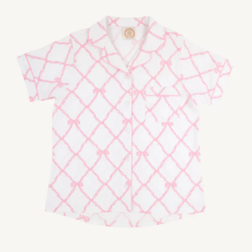 Let Me Lounge Short Sleeve Top (Women) - Belle Meade Bow