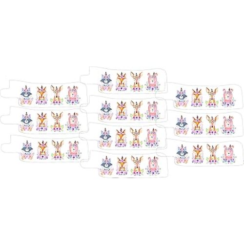 Nasogastric or Oxygen Tube precut Adhesive Tape Woodland Watercolor Theme x 10 Pack. (Left Side)