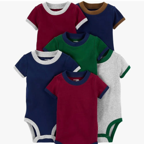 Simple Joys by Carter's Baby-Boys 6-Pack Short-Sleeve Bodysuit