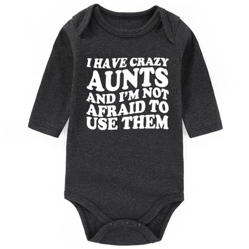 BESDEAR I Have Crazy Aunts Best Auntie baby clothes boy girl Aunties Bestie Baby Clothes Girl Baby Bodysuits Gifts