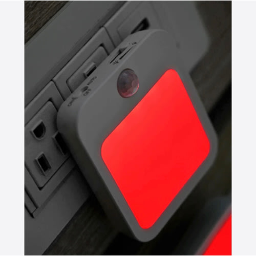Plug In Night Light | Pure Red Light | BON CHARGE – Bon Charge