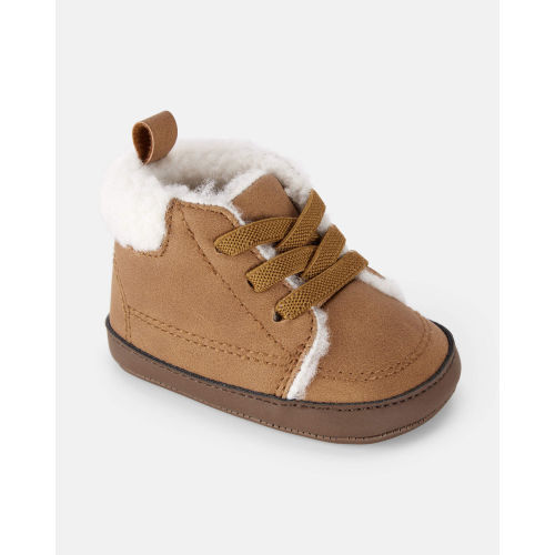 Baby Boy Sherpa Lined Boots - Brown - Carter's | Carter's