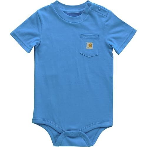 Carhartt Unisex Baby Short-Sleeve Bodysuit Pocket T-Shirt Onesie