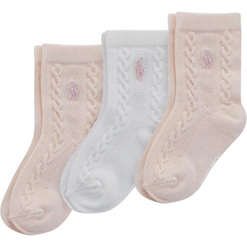Polo Baby Cable Texture Socks 3 Pair Pack