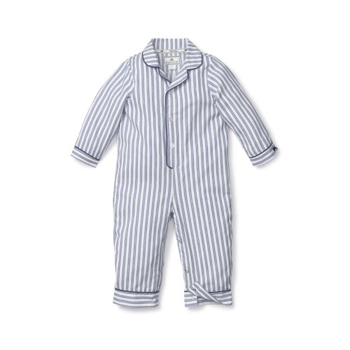 Stripe Cotton Blend Button-Up Romper, 6-12M