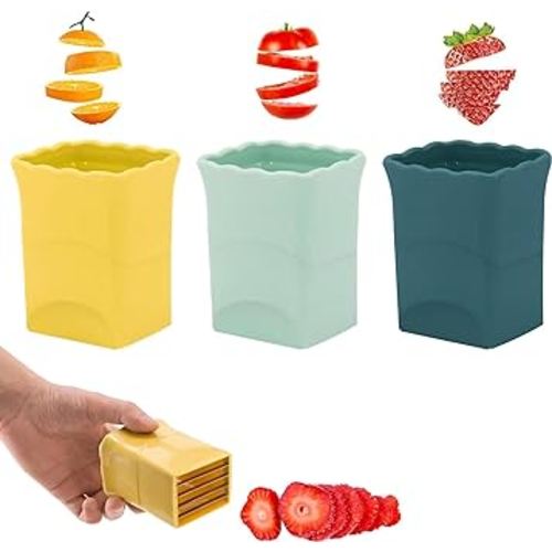  3 PCS Cup Slicer Strawberry Cutter: Fruit Cup Cutter