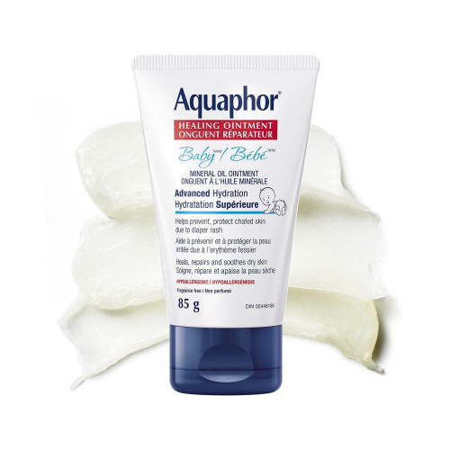 Onguent réparateur Aquaphor Bébé pour la peau sensible de bébé, soulage l’érythème fessier 85g