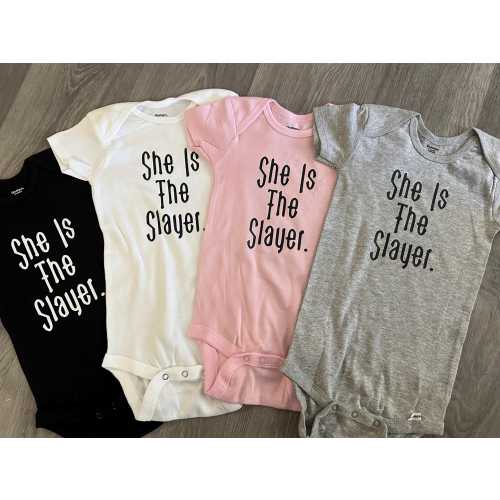 Buffy the vampire Slayer Baby Onesie | Cute | 90’s Throw Back | TV Inspired | Baby Shower Gift