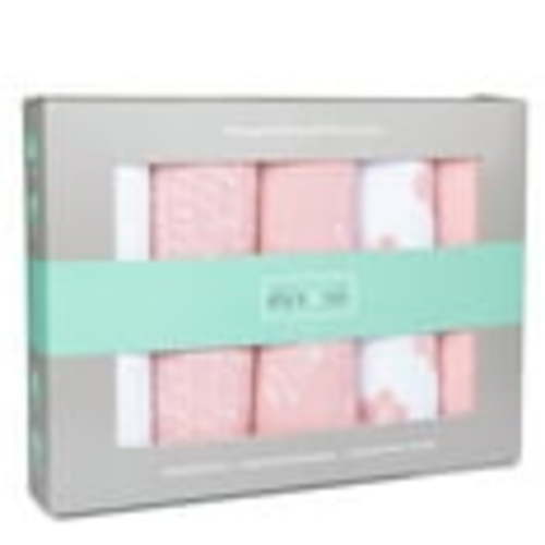 Ely's & Co Cotton Burp Cloth, 5pk Unisex
