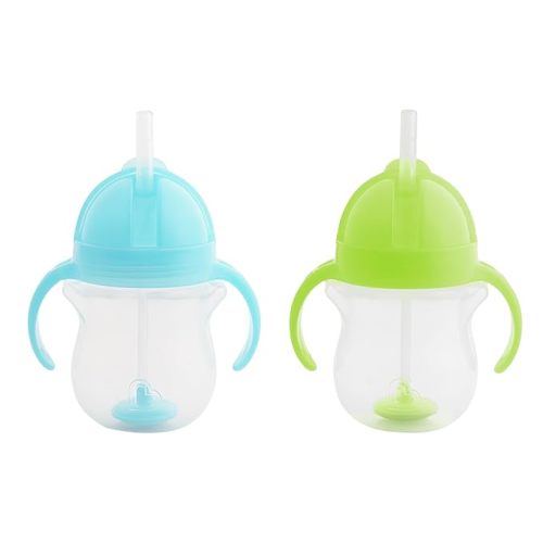 Munchkin Any Angle™ Click Lock Weighted Straw Trainer Cup, 7 oz capacity, 2  pack