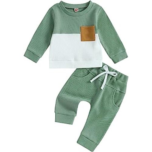 CIYCUIT Toddler Baby Boy Clothes Long Sleeve Sweatshirt Pants Set Fall Winter Outfits