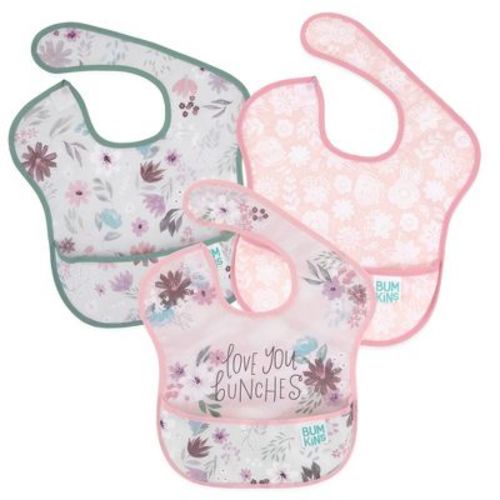 Bumkins Bibs - Floral Lace - 3pk