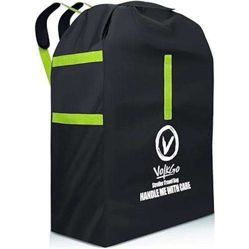V VOLKGO Stroller Bag for Airplane, Large Cover for Airtravel, Jogger & Umbrella Stroller Cover for Travel - Fits Most Sizes, Gate Check Bag, Heavy Duty Durable Infant carrier covers for Air Travel